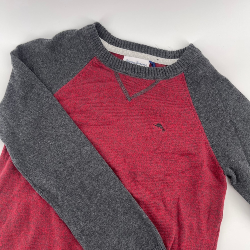 New Tommy Bahama Sweater Crew Neck‎ Pullover Long Sleeve Knit Top Heathered M